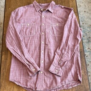 The Foundry Supply Co. Casual Pink Button-Down Shirt